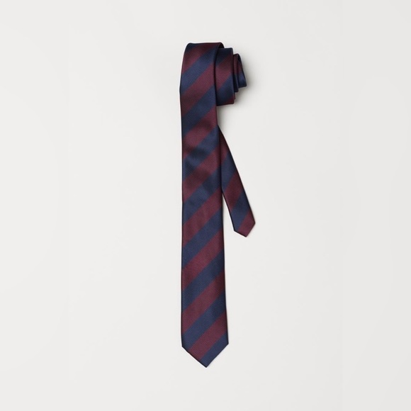 H&M Other - H&M Striped Tie Red and Navy Blue
